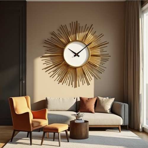 Hollywood Glam Sunburst Wall Clock Hollywood Glam Sunburst Wall Clock