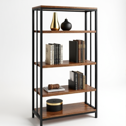 Glamour Haven Industrial Bookshelf Glamour Haven Industrial Bookshelf