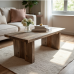Glam Haven Rustic Trestle Coffee Table Glam Haven Rustic Trestle Coffee Table