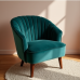 Hollywood Glam Velvet Shell Back Chair Hollywood Glam Velvet Shell Back Chair