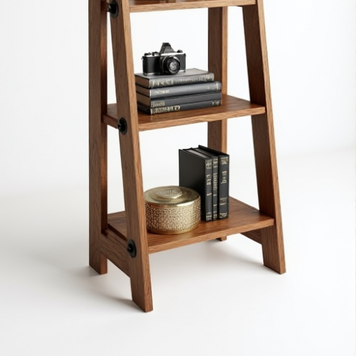 Glamour Haven Rustic Ladder Bookshelf Glamour Haven Rustic Ladder Bookshelf