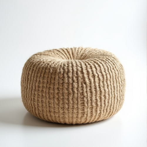Glamour Weave Jute Pouf Glamour Weave Jute Pouf