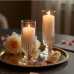 Hollywood Glam Vintage Glass Candlestick Holders - Romantic Glow Pair Hollywood Glam Vintage Glass Candlestick Holders - Romantic Glow Pair