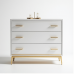 Hollywood Glam Pine 6-Drawer Chest Hollywood Glam Pine 6-Drawer Chest