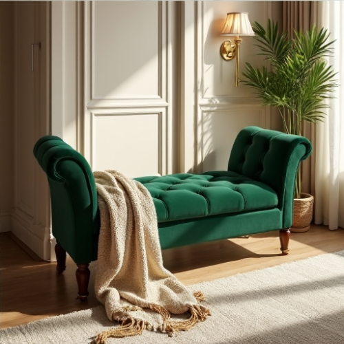Glamour Haven Button-Tufted Accent Bench Glamour Haven Button-Tufted Accent Bench