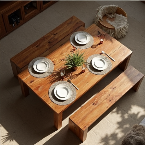 Glamorous Rustic Pine Dining Bench Glamorous Rustic Pine Dining Bench