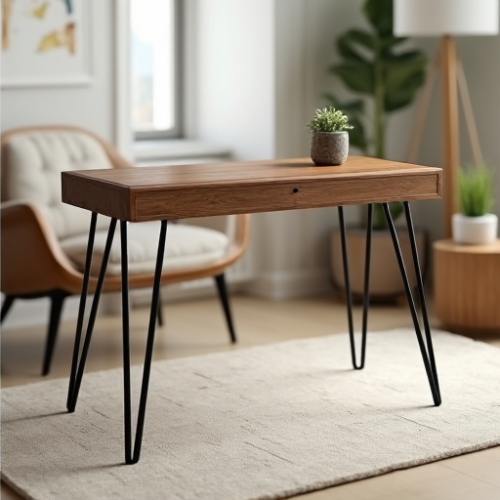 Hollywood Glam Hairpin Leg Writing Table Hollywood Glam Hairpin Leg Writing Table