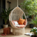GlamourNest Bohemian Macrame Hanging Chair GlamourNest Bohemian Macrame Hanging Chair