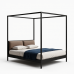 Hollywood Luxe Steel Canopy Bed Hollywood Luxe Steel Canopy Bed