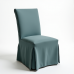 Glamorous Coastal Slipcovered Parsons Chair Glamorous Coastal Slipcovered Parsons Chair