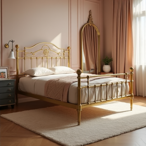 Hollywood Glamour Vintage Brass Bed Frame Hollywood Glamour Vintage Brass Bed Frame