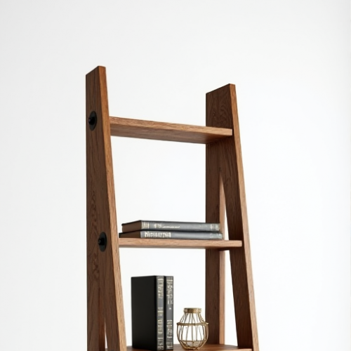 Glamour Haven Rustic Ladder Bookshelf Glamour Haven Rustic Ladder Bookshelf